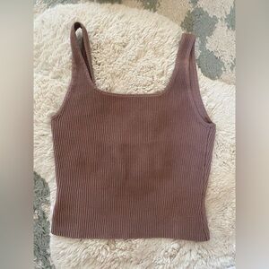 Aritzia sculpt knit tank